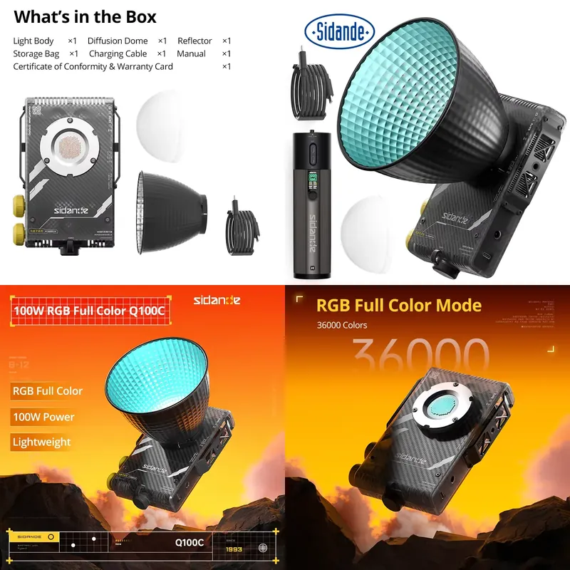 Lampa fotograficzna Sidande Q1 – Photography Lighting Brands recenzja i cena